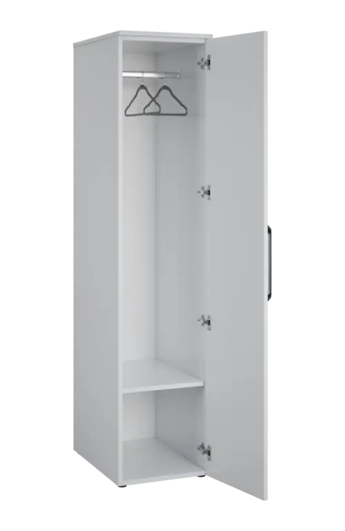 LXST 5 - 42 šatní skříň, 1-dveřová, tyč, pravá, 1800x400x600, ořech světlý